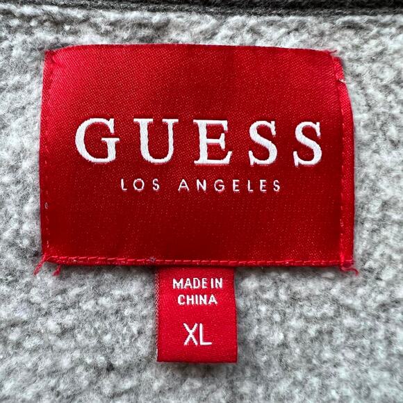 Guess LA Gray Pullover Camo Logo Crewneck Sweatshirt Women's size XL - Picture 5 of 7